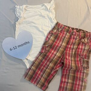 Baby GAP - 2 piece outfit. Onesie and cargo  style pants